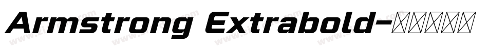 Armstrong Extrabold字体转换
